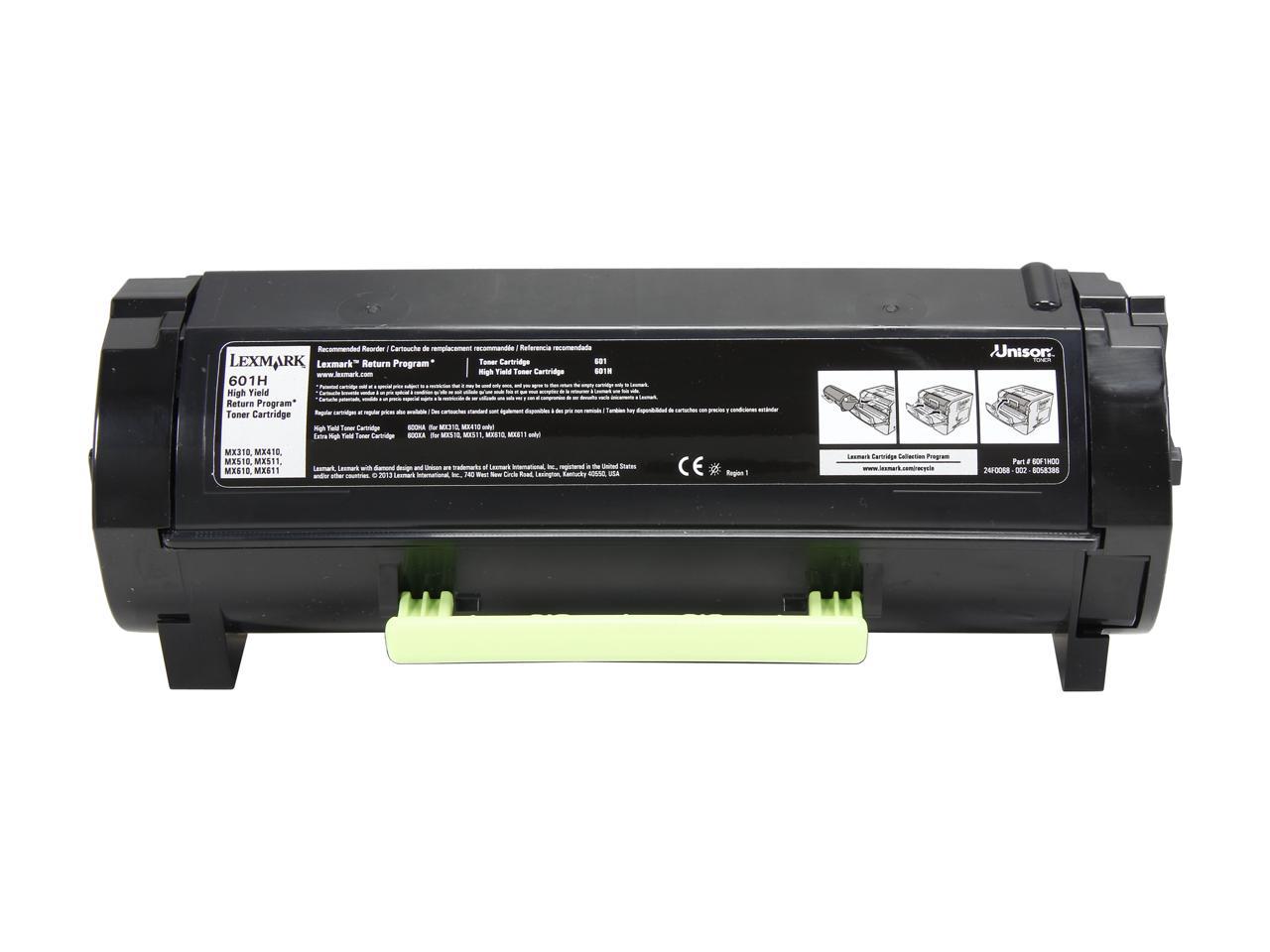 Lexmark 601H (60F1H00) High Yield Black/Monochrome Compatible Toner Cartridge